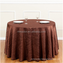 Polyester Round Jacquard Table Cloth Tablecloth for Wedding Banquet